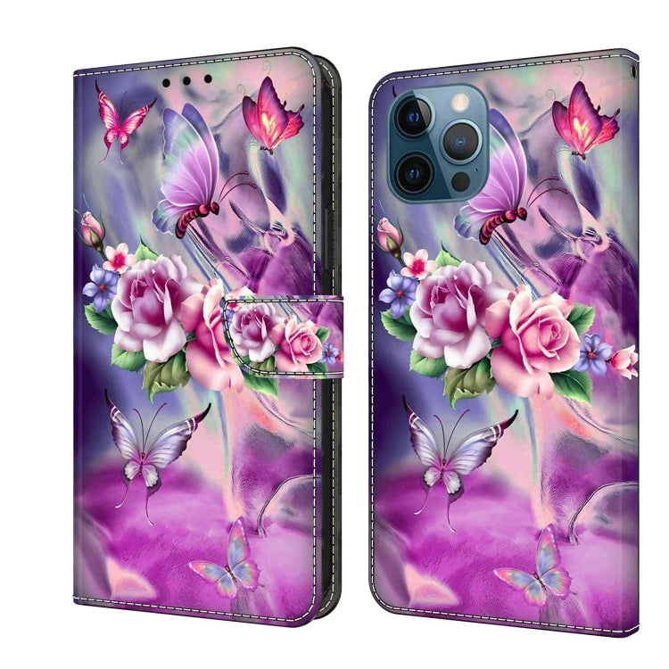Crystal 3D Shockproof Protective Leather Phone Case, For iPhone 12 Pro Max / 13 Pro Max, For iPhone 13 Pro