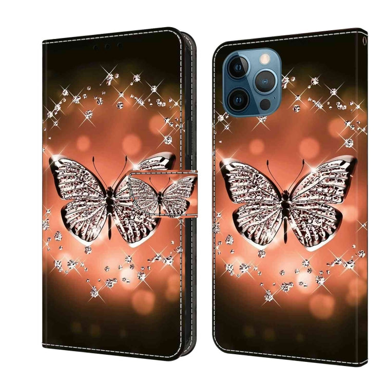 Crystal 3D Shockproof Protective Leather Phone Case, For iPhone 12 Pro Max / 13 Pro Max, For iPhone 13 Pro