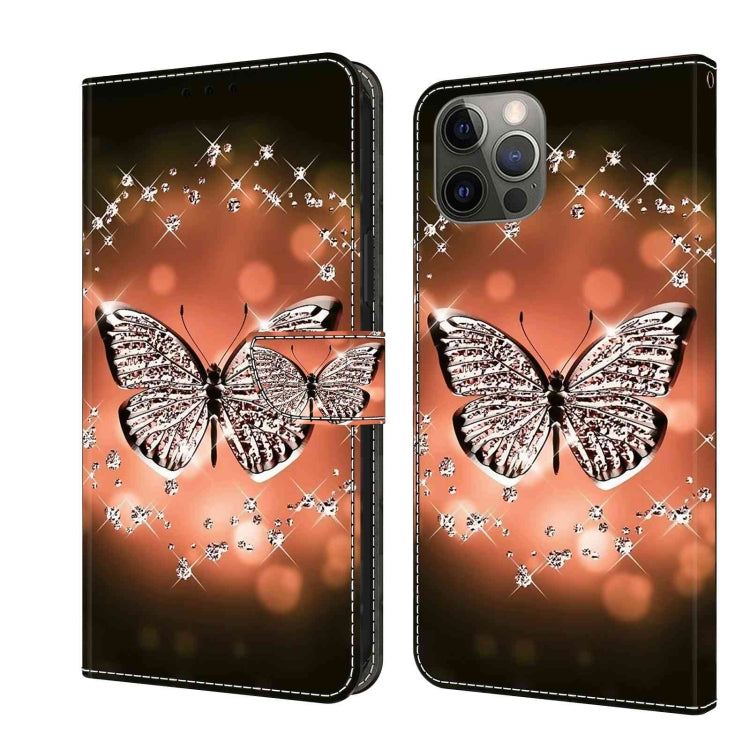 Crystal 3D Shockproof Protective Leather Phone Case, For iPhone 12 mini / 13 mini, For iPhone 12 / 12 Pro