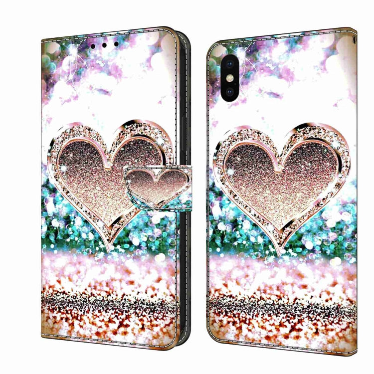 Crystal 3D Shockproof Protective Leather Phone Case, For iPhone 11 Pro, For iPhone X / XS