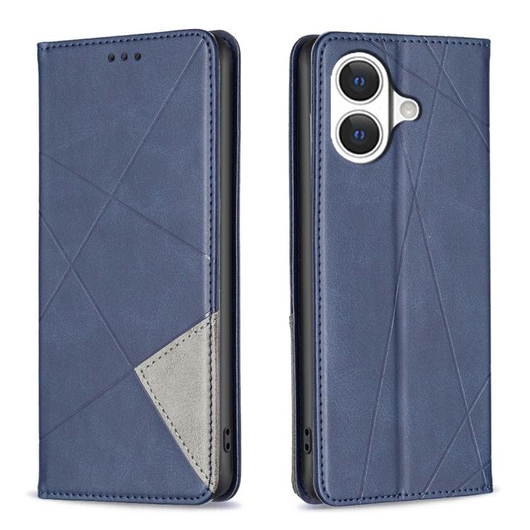 Rhombus Texture Magnetic Leather Phone Case, For iPhone 18 Pro Max/17 Pro Max, For iPhone 18 Pro/17 Pro, For iPhone 17, For iPhone 17 Air, For iPhone 16 Pro Max, For iPhone 16 Pro, For iPhone 16 Plus, For iPhone 16