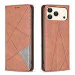 Rhombus Texture Magnetic Leather Phone Case, For iPhone 18 Pro Max/17 Pro Max, For iPhone 18 Pro/17 Pro, For iPhone 17, For iPhone 17 Air, For iPhone 16 Pro Max, For iPhone 16 Pro, For iPhone 16 Plus, For iPhone 16