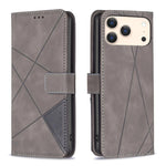 Magnetic Buckle Rhombus Texture Leather Phone Case, For iPhone 17 Pro Max, For iPhone 17 Pro, For iPhone 17, For iPhone Air, For iPhone 16 Pro Max, For iPhone 16 Pro, For iPhone 16 Plus, For iPhone 16