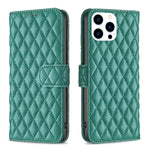 Diamond Lattice Wallet Flip Leather Phone Case, For iPhone 17e / 16e, For iPhone 17 Pro Max, For iPhone 17 Pro, For iPhone 17, For iPhone Air, For iPhone 16 Pro Max, For iPhone 16 Pro, For iPhone 16 Plus