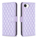 Diamond Lattice Wallet Flip Leather Phone Case, For iPhone 17e / 16e, For iPhone 17 Pro Max, For iPhone 17 Pro, For iPhone 17, For iPhone Air, For iPhone 16 Pro Max, For iPhone 16 Pro, For iPhone 16 Plus