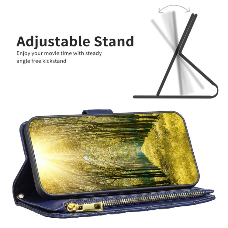 Diamond Lattice Zipper Wallet Leather Flip Phone Case, For iPhone 18 Pro/17 Pro, For iPhone 18 Pro Max/17 Pro Max, For iPhone 17, For iPhone 17 Air, For iPhone 16 Pro Max, For iPhone 16 Pro, For iPhone 16 Plus, For iPhone 16