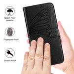 Embossed Butterfly Leather Phone Case, For iPhone 16 Pro, For iPhone 16 Plus, For iPhone 16, For iPhone 15 Pro Max, For iPhone 15 Pro, For iPhone 15 Plus