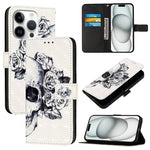 3D Painting Horizontal Flip Leather Phone Case, For iPhone 16 Pro, For iPhone 16 Plus, For iPhone 16, For iPhone 15 Pro Max, For iPhone 15 Pro, For iPhone 15 Plus