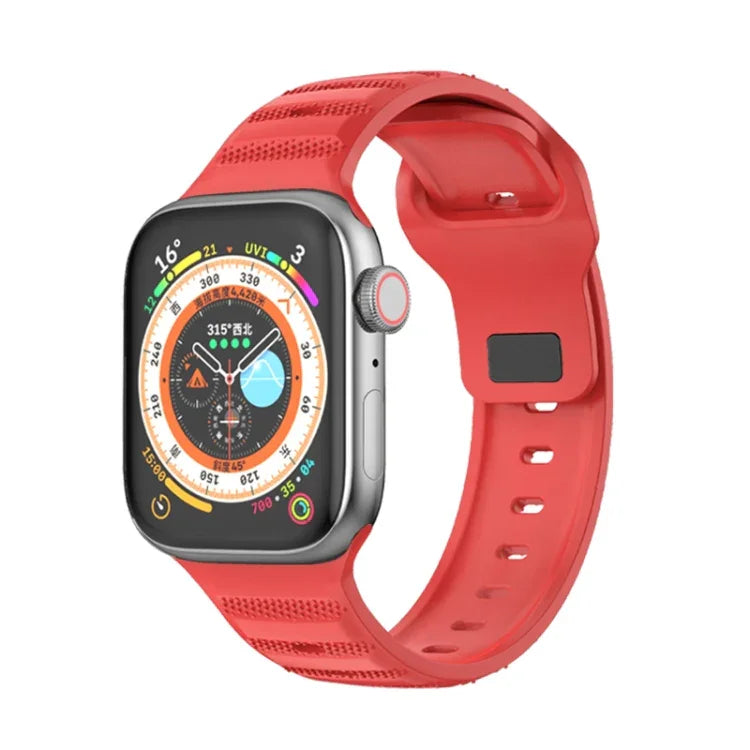 Dot Texture Fluororubber Watch Band, For Apple Watch 42mm, For Apple Watch 38mm