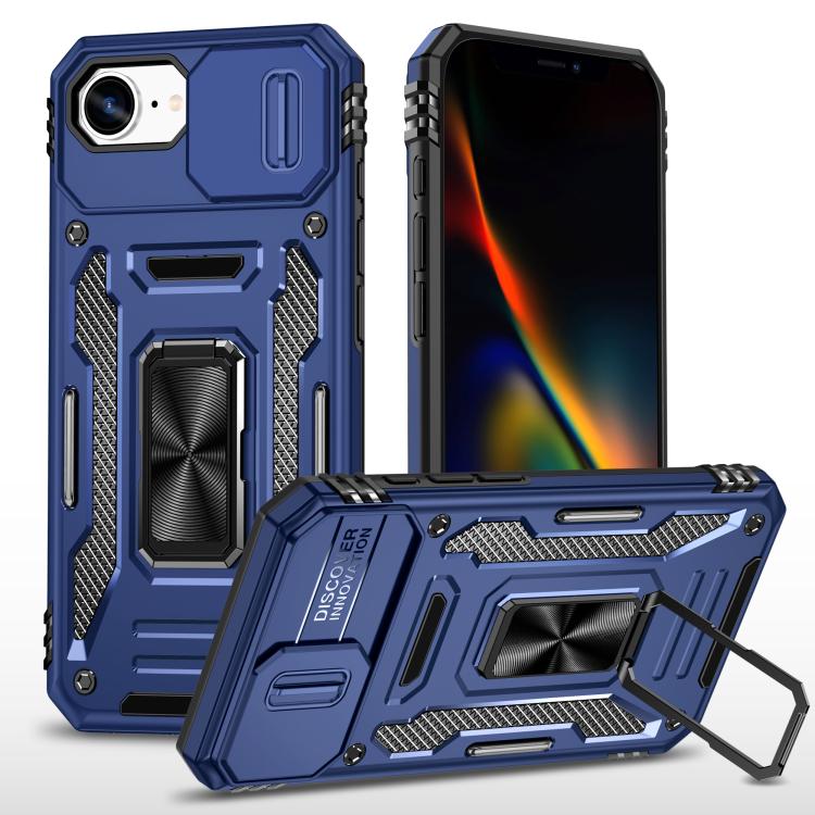 Armor PC + TPU Camera Shield Phone Case, For iPhone 17e / 16e, For iPhone 17 Pro Max, For iPhone 17 Pro, For iPhone 17, For iPhone Air, For iPhone 16 Pro Max