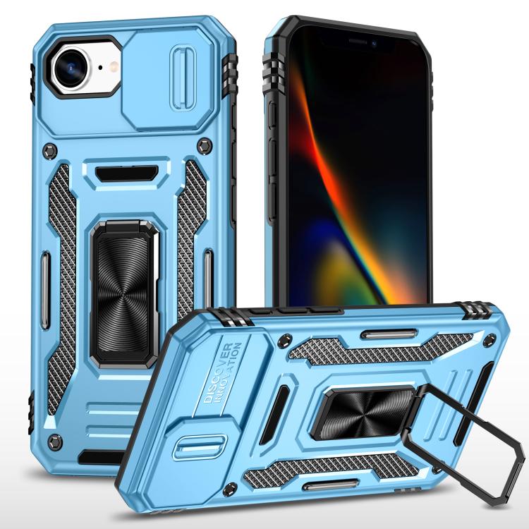 Armor PC + TPU Camera Shield Phone Case, For iPhone 17e / 16e, For iPhone 17 Pro Max, For iPhone 17 Pro, For iPhone 17, For iPhone Air, For iPhone 16 Pro Max