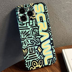 Painted Pattern Precise Hole PC Phone Case, For iPhone 14 Pro Max