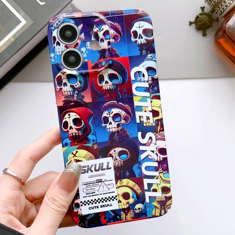 Painted Pattern Precise Hole PC Phone Case, For iPhone 12