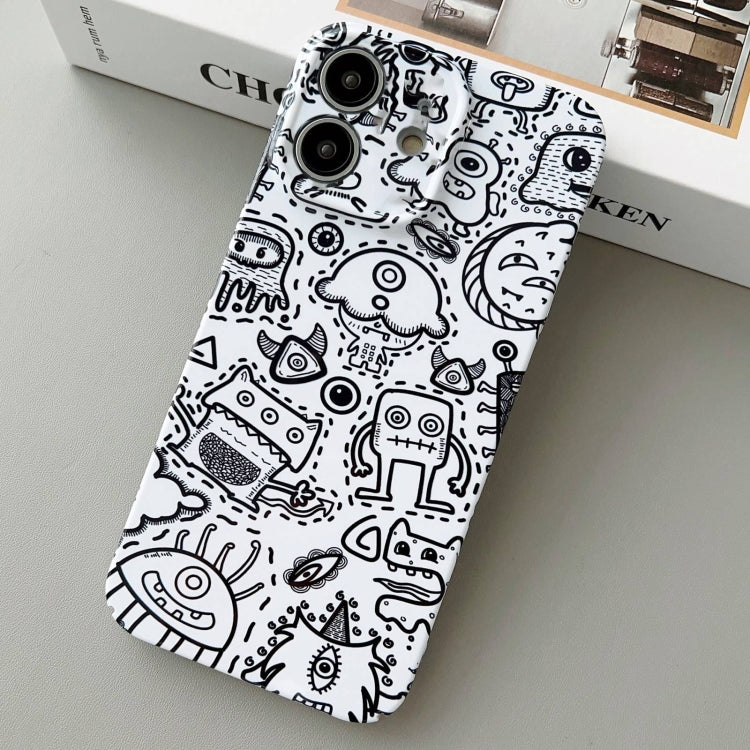 Painted Pattern Precise Hole PC Phone Case, For iPhone 11
