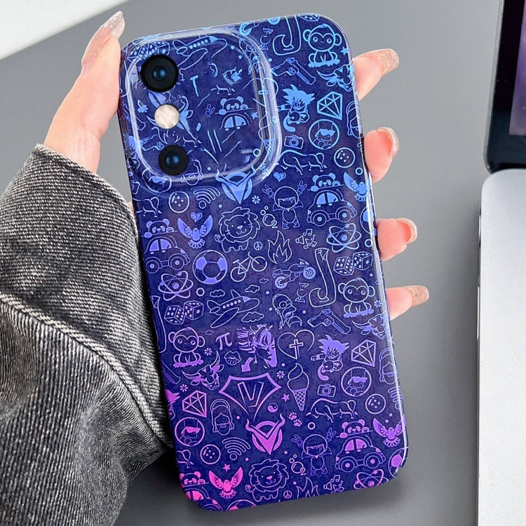 Painted Pattern Precise Hole PC Phone Case, For iPhone XS Max