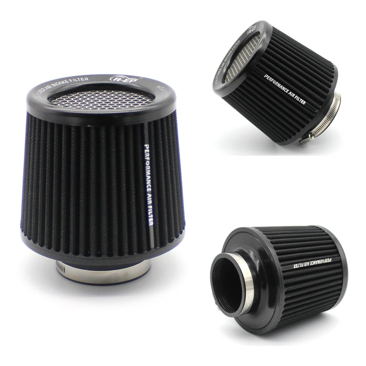 XH-UN077-079 Car High Flow Cold Cone Engine Air Intake Filter, 63mm, 76mm, 101mm