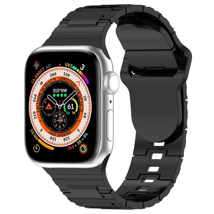 Square Buckle Armor Style Silicone Watch Band, For Apple Watch SE 2023 44mm, For Apple Watch Ultra 49mm, For Apple Watch 8 41mm