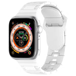 Square Buckle Armor Style Silicone Watch Band, For Apple Watch SE 2023 44mm, For Apple Watch Ultra 49mm, For Apple Watch 8 41mm