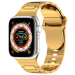 Square Buckle Armor Style Silicone Watch Band, For Apple Watch 4 40mm, For Apple Watch SE 2023 40mm, For Apple Watch 3 38mm