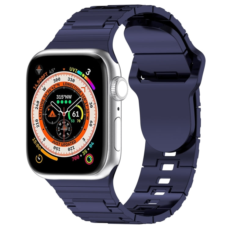 Square Buckle Armor Style Silicone Watch Band, For Apple Watch 4 40mm, For Apple Watch SE 2023 40mm, For Apple Watch 3 38mm