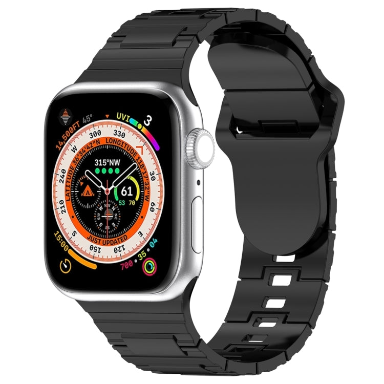 Square Buckle Armor Style Silicone Watch Band, For Apple Watch 4 40mm, For Apple Watch SE 2023 40mm, For Apple Watch 3 38mm
