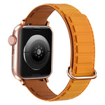 Reverse Buckle Magnetic Silicone Watch Band, For Apple Watch Series 9 41mm, For Apple Watch Ultra 49mm, For Apple Watch Series 8 41mm