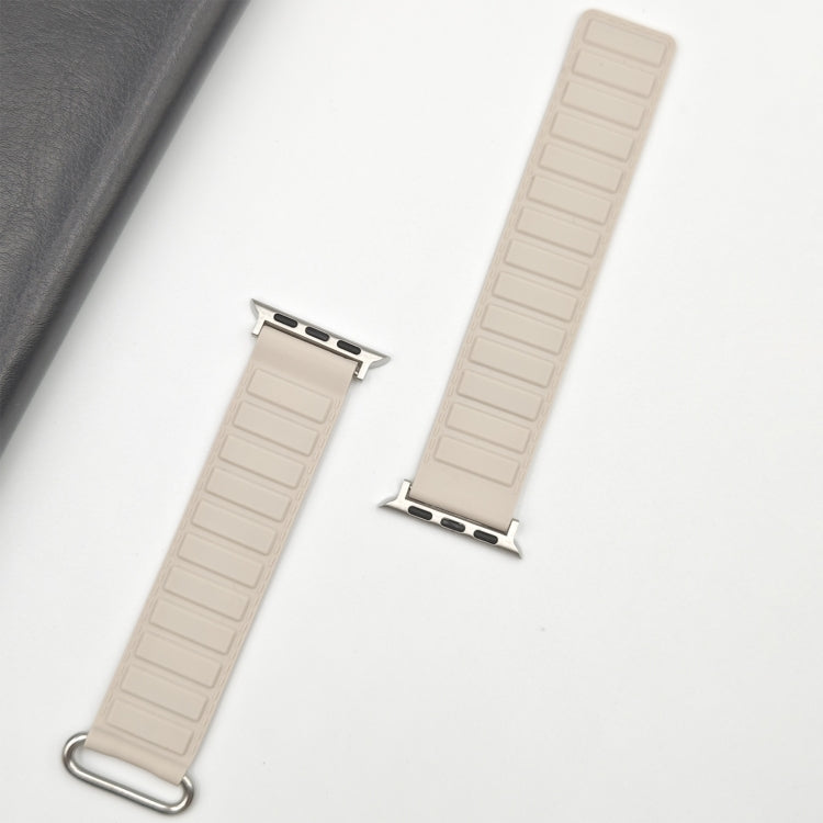 Reverse Buckle Magnetic Silicone Watch Band, For Apple Watch SE 44mm, For Apple Watch Series 6 40mm, For Apple Watch Series 6 44mm