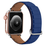 Reverse Buckle Magnetic Silicone Watch Band, For Apple Watch SE 2023 40mm, For Apple Watch Ultra 2 49mm, For Apple Watch Series 9 45mm