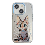 Animal Pattern Oil Painting Series PC + TPU Phone Case, For iPhone 13