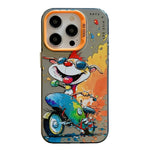 Animal Pattern Oil Painting Series PC + TPU Phone Case, For iPhone 16 Pro Max