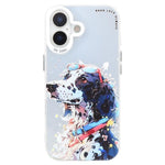 Animal Pattern Oil Painting Series PC + TPU Phone Case, For iPhone 16 Plus