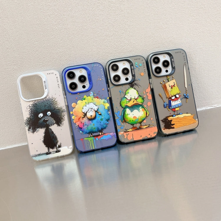 Animal Pattern Oil Painting Series PC + TPU Phone Case, For iPhone 16 Pro