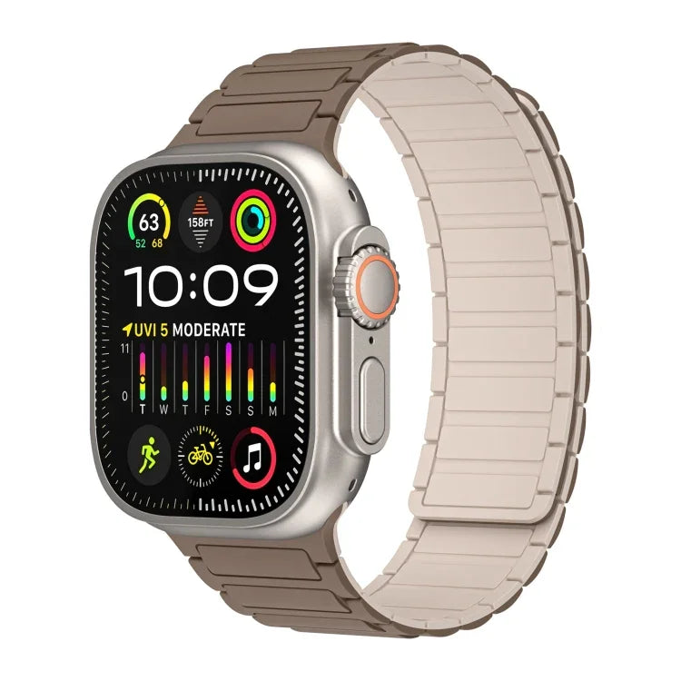 Magnetic Loop Silicone Watch Band, For Apple Watch Series 9 45mm, For Apple Watch Series 9 41mm, For Apple Watch Ultra 49mm