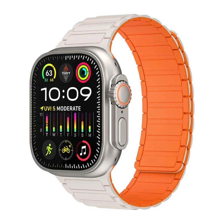 Magnetic Loop Silicone Watch Band, For Apple Watch Series 9 45mm, For Apple Watch Series 9 41mm, For Apple Watch Ultra 49mm