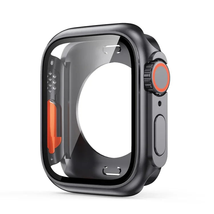 Change to Ultra 49mm All-Inclusive Film Hybrid PC Watch Case, For Apple Watch Series 6 / 5 / 4 / SE 44mm, For Apple Watch Series 6 / 5 / 4 / SE 40mm, For Apple Watch Series 9 / 8 / 7 45mm, For Apple Watch Series 9 / 8 / 7 41mm