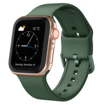 Pin Buckle Silicone Watch Band, For Apple Watch Series 8 45mm
