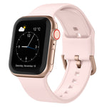 Pin Buckle Silicone Watch Band, For Apple Watch Series 8 45mm