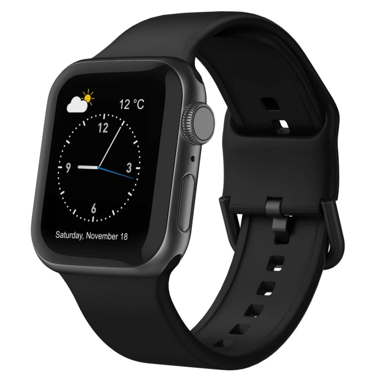 Pin Buckle Silicone Watch Band, For Apple Watch Series 8 45mm