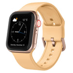Pin Buckle Silicone Watch Band, For Apple Watch Series 8 45mm