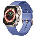 Pin Buckle Silicone Watch Band, For Apple Watch Series 8 45mm