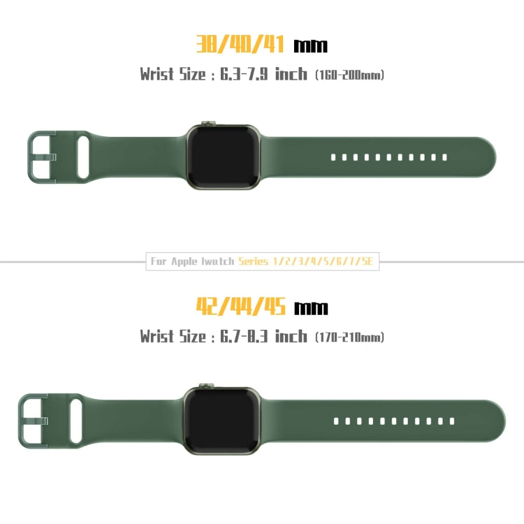 Pin Buckle Silicone Watch Band, For Apple Watch SE 2022 40mm