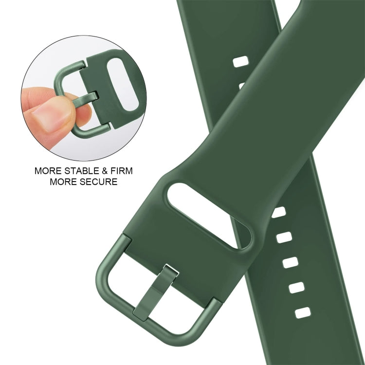 Pin Buckle Silicone Watch Band, For Apple Watch SE 2022 40mm