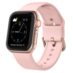 Pin Buckle Silicone Watch Band, For Apple Watch SE 40mm