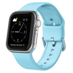 Pin Buckle Silicone Watch Band, For Apple Watch Series 6 44mm
