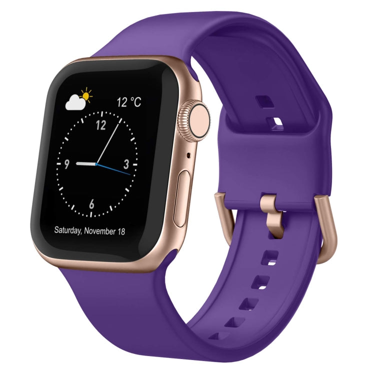 Pin Buckle Silicone Watch Band, For Apple Watch Series 3 42mm