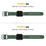 Pin Buckle Silicone Watch Band, For Apple Watch Series 9 41mm