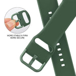 Pin Buckle Silicone Watch Band, For Apple Watch Series 9 45mm