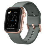 Pin Buckle Silicone Watch Band, For Apple Watch Series 9 45mm