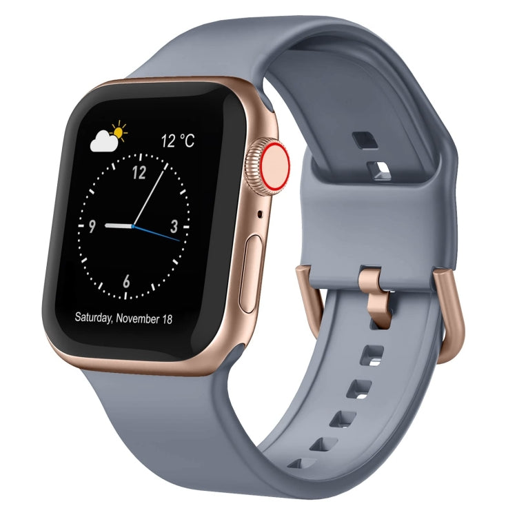 Pin Buckle Silicone Watch Band, For Apple Watch Series 9 45mm
