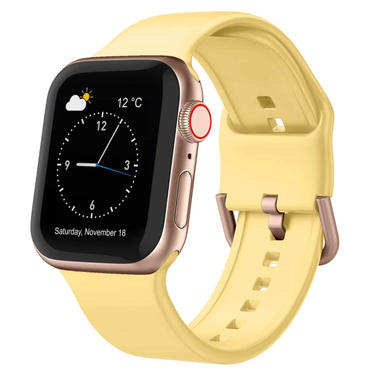 Pin Buckle Silicone Watch Band, For Apple Watch Series 9 45mm